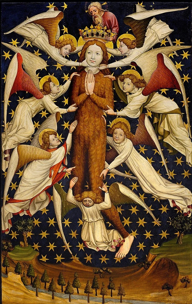 Diptych From The Winterfeld Family Foundation Left Wing Obverse Maria Lactans And Christ As Vir Do