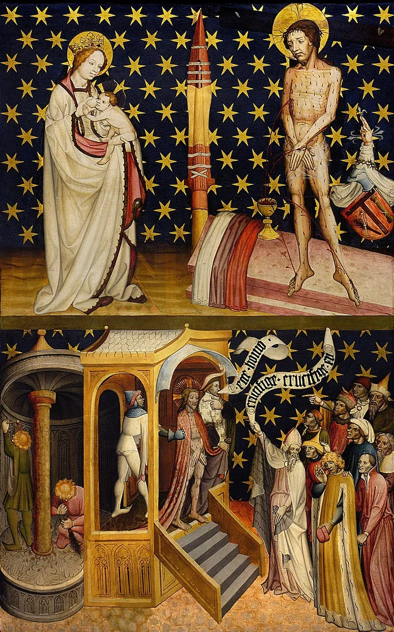 Diptych From The Winterfeld Family Foundation Right Wing St Mary Magdalene Held Aloft By Angels