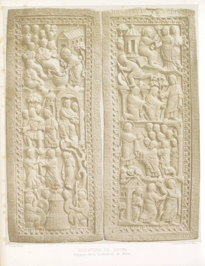 Diptyque De La Cathedrale De Milan Wall Art by Joseph Rose Lemercier - High-Resolution Digital Print