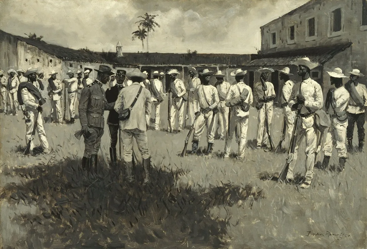 Disbanding Gomez Army Wall Art by Frederic Remington - High-Resolution Digital Print