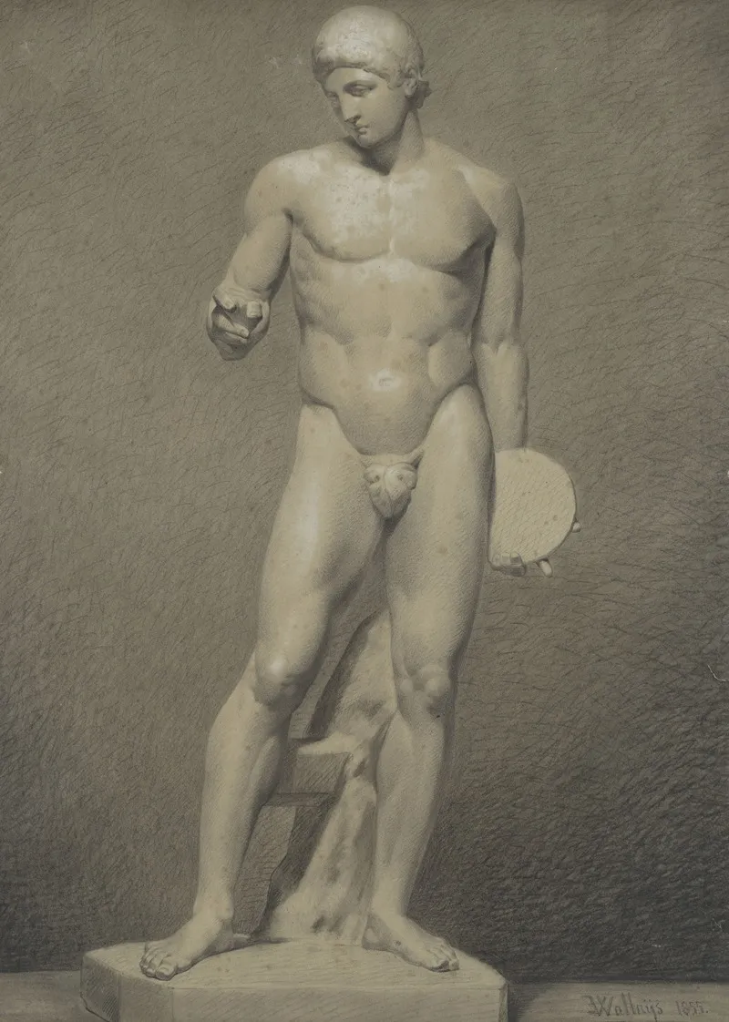 Discophoros Wall Art by Edouard Auguste Wallays - High-Resolution Digital Print