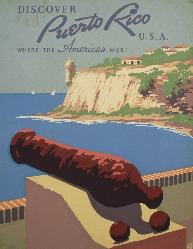 Discover Puerto Rico U S A Where The Americas Meet 2 Wall Art by Frank S. Nicholson - High-Resolution Digital Print