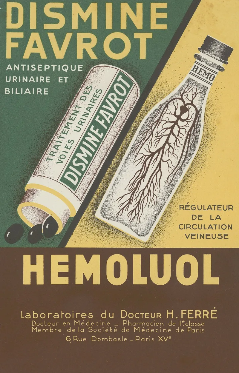 Dismine Favrot Wall Art by Laboratoires docteur H. Ferré - High-Resolution Digital Print