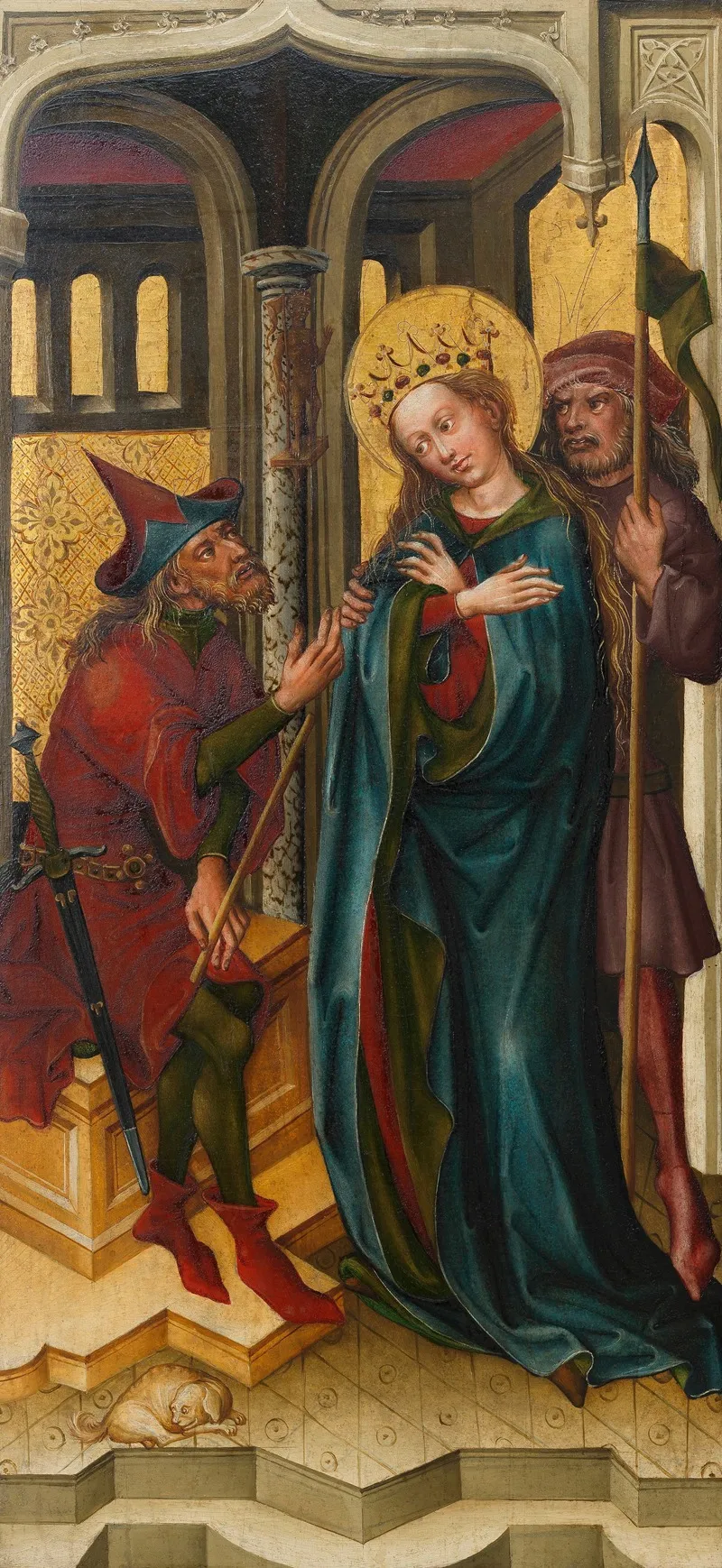 Disputation Der Heiligen Katharina Wall Art by Meister des Friedrichsaltars - High-Resolution Digital Print