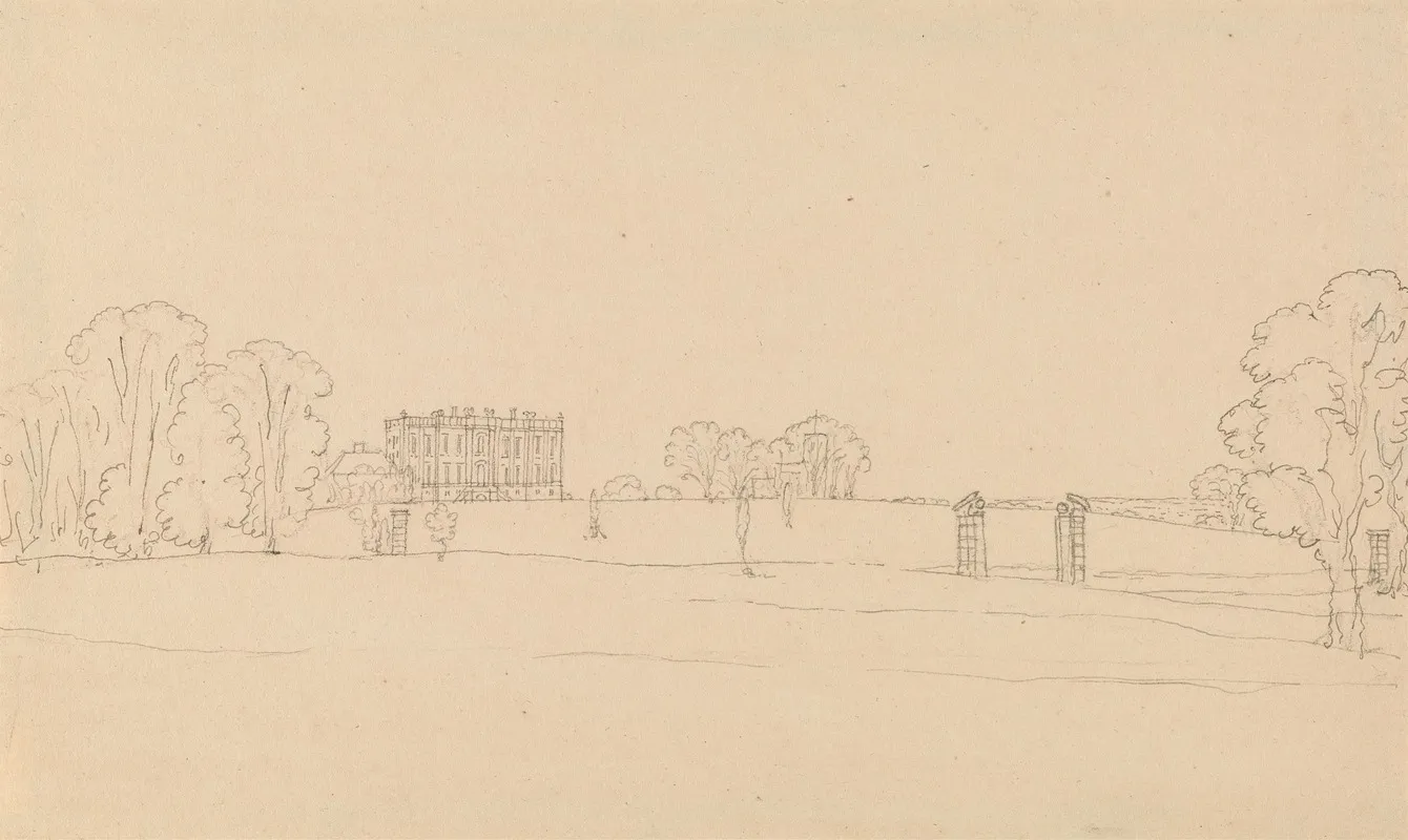 Distant View Of Easton Neston Northants