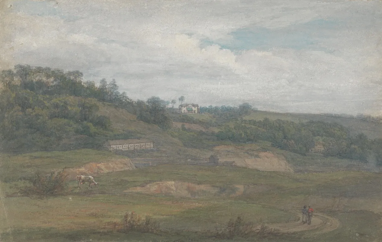 Distant View Of Upnor Lodge Wall Art by Mary Smirke - High-Resolution Digital Print