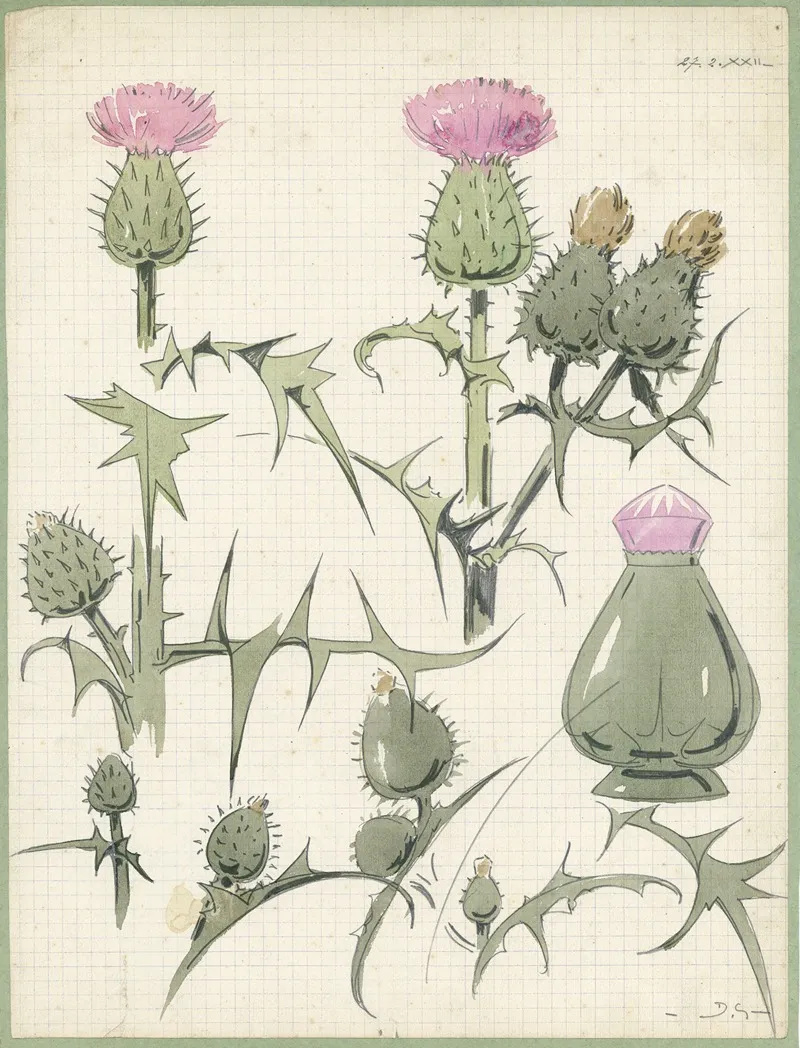 Distel 2de Soort 10 Wall Art by Alfred Ost - High-Resolution Digital Print