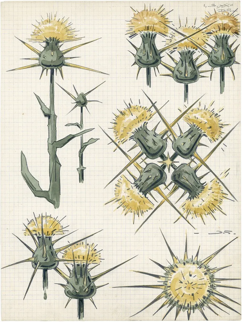 Distel 2de Soort 7 Wall Art by Alfred Ost - High-Resolution Digital Print