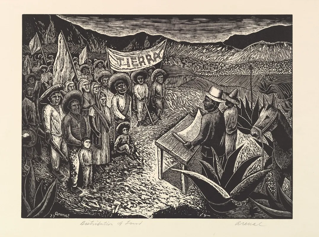 Distribution Of Land Wall Art by Luis Arenal - High-Resolution Digital Print