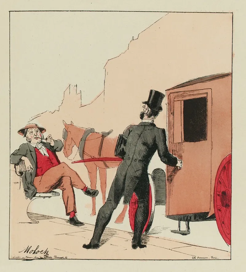 Dites Donc Cocher Conduisez Moi Donc Rue De La Wall Art by Moloch (Alphonse Hector Colomb) - High-Resolution Digital Print