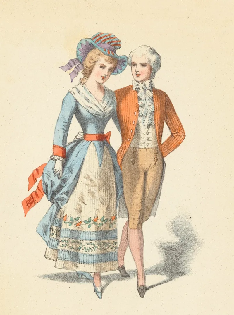 Divertissement Du 2e Acte Dans Les Contes Dhoffmann 3e Groupe Theatre De Lopera Comique Wall Art by Imp. Becquet - High-Resolution Digital Print