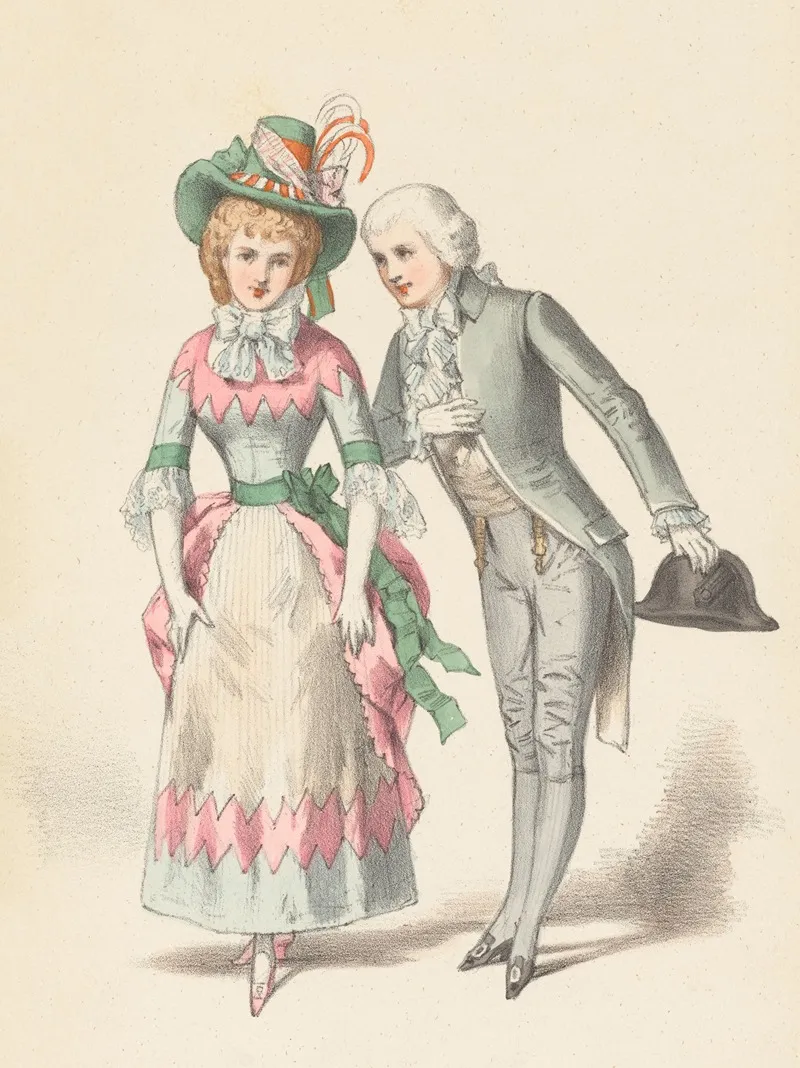 Divertissement Du 2e Acte Dans Les Contes Dhoffmann 4e Groupe Theatre De Lopera Comique Wall Art by Imp. Becquet - High-Resolution Digital Print