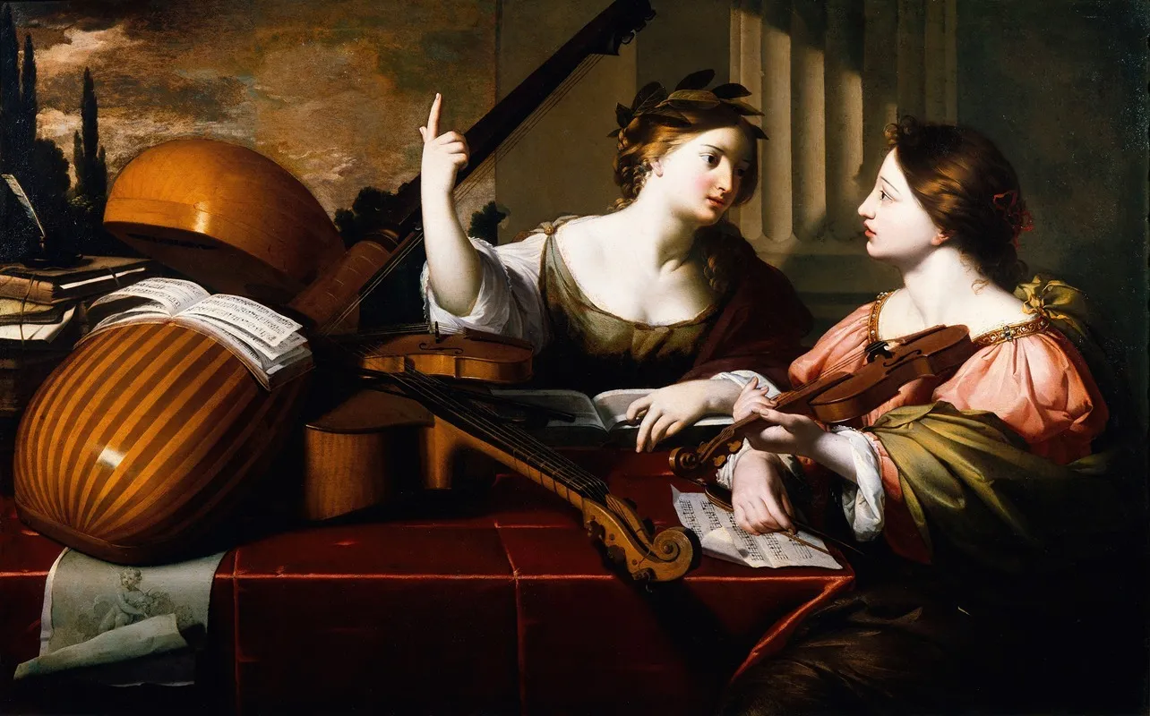 Divine Inspiration Of Music Wall Art by Nicolas Regnier - High-Resolution Digital Print