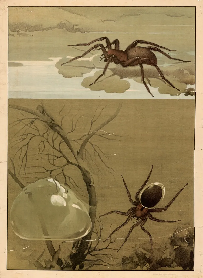 Diving Bell Spider Wall Art by G. Pascal - High-Resolution Digital Print