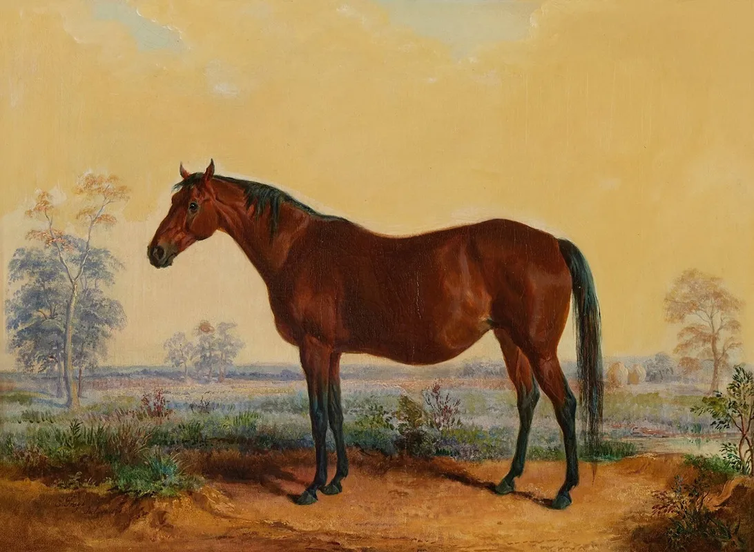 Dixie In Landscape Wall Art by Edward Troye - High-Resolution Digital Print