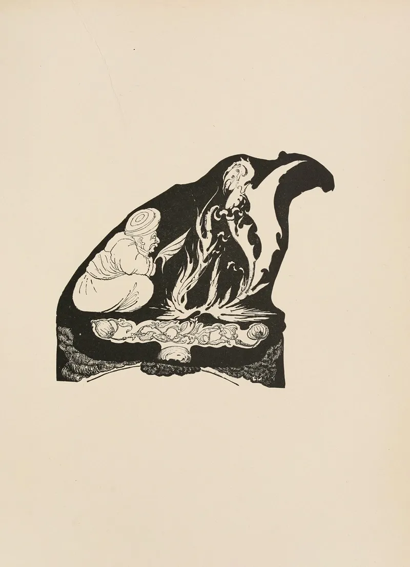 Djinn Making The Beginnings Of The Magic Wall Art by Rudyard Kipling - High-Resolution Digital Print