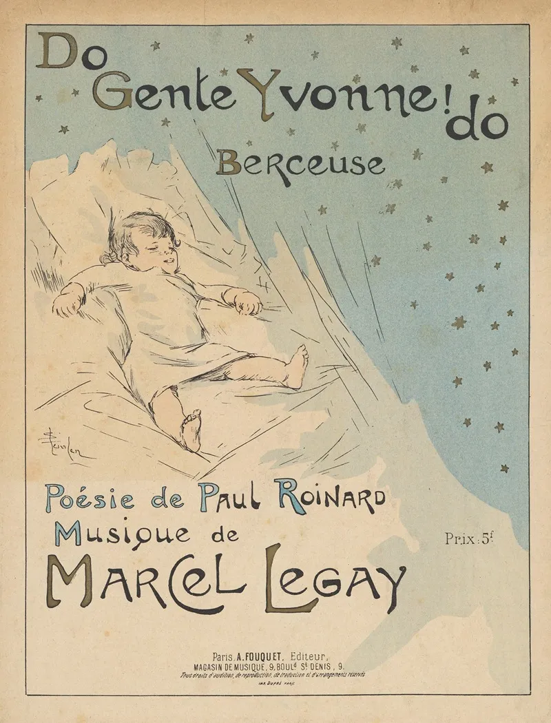 Do Gente Yvonne Do Berceuse Poesie De Paul Roinard Musique De Marcel Legay