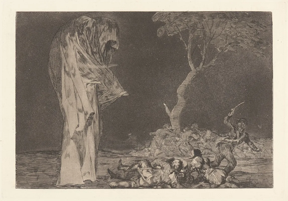 Do Not Lose Honour Through Fear Folly Of Fear Por Temor No Pierdas Honor Disparate De Miedo Wall Art by Francisco de Goya - High-Resolution Digital Print