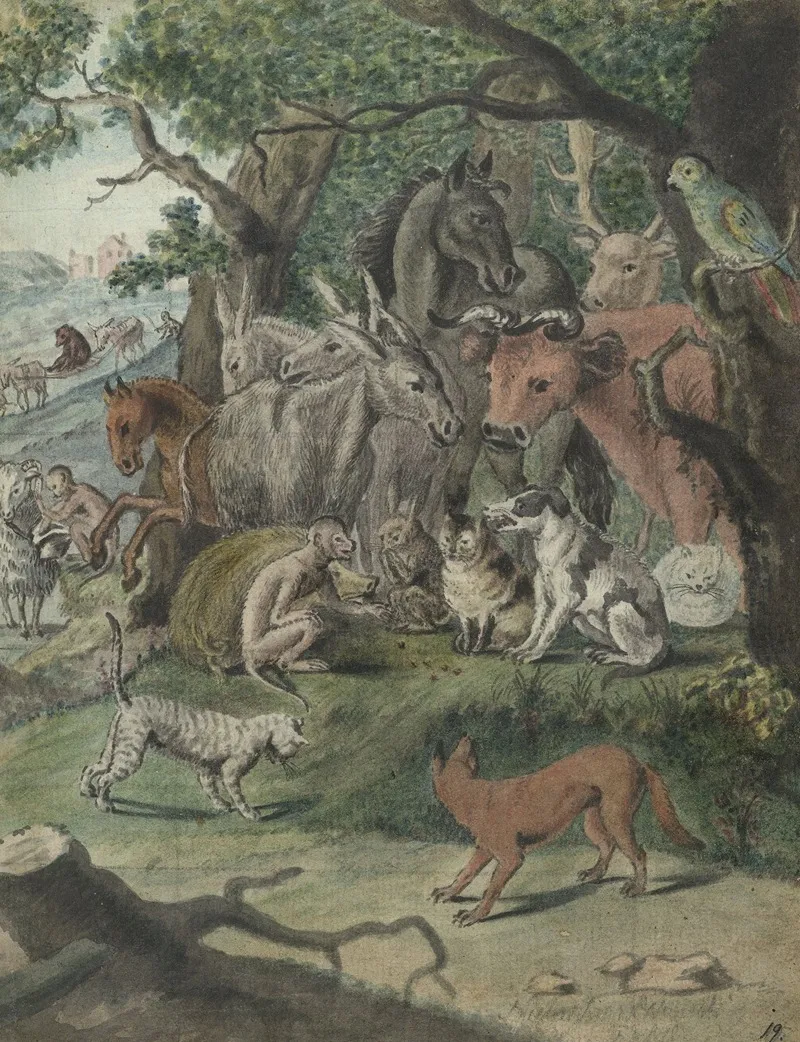 Dobbelende Dieren Wall Art by Jan Brandes - High-Resolution Digital Print