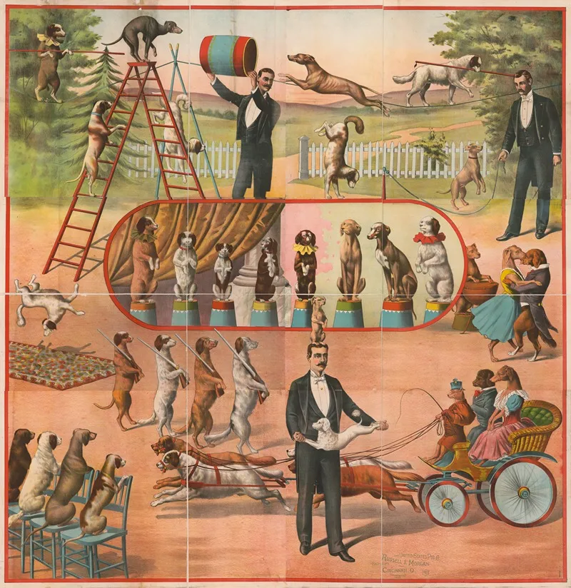 Dog Acts Wall Art by Russell, Morgan &amp; Co. - High-Resolution Digital Print
