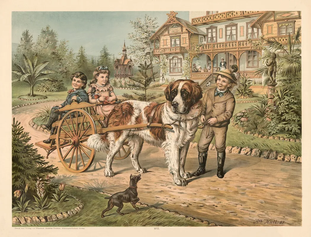 Dog And Children Wall Art by Otto Speckter - High-Resolution Digital Print
