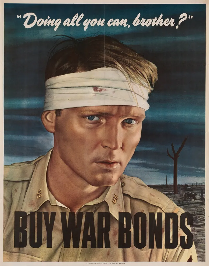 Doing All You Can Brother Buy War Bonds Wall Art by Robert Smullyan Sloan - High-Resolution Digital Print