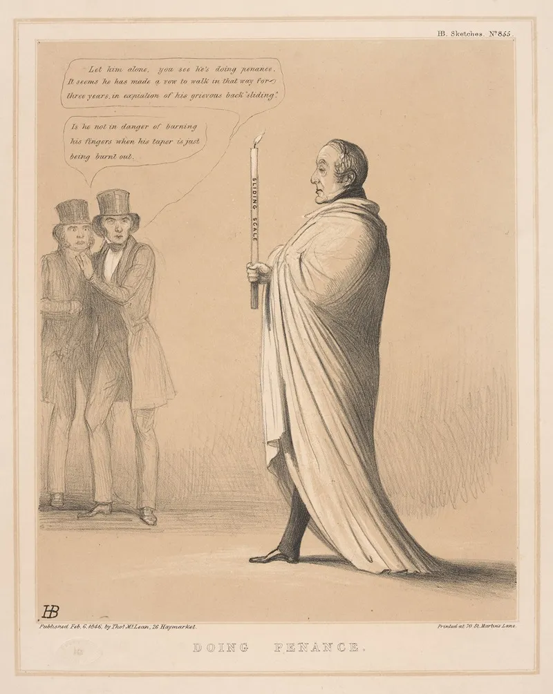 Doing Penance Wall Art by John Doyle - High-Resolution Digital Print