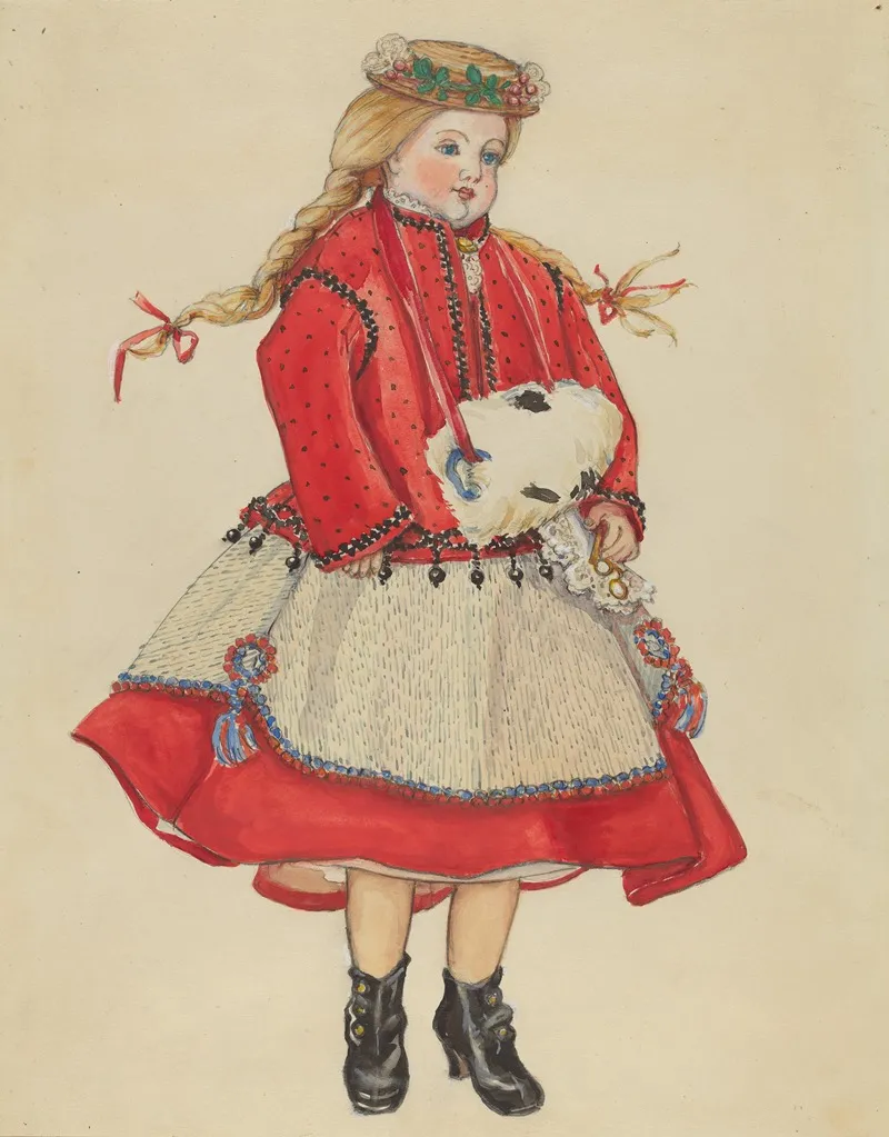 Doll 19 Wall Art by Esther Peck - High-Resolution Digital Print