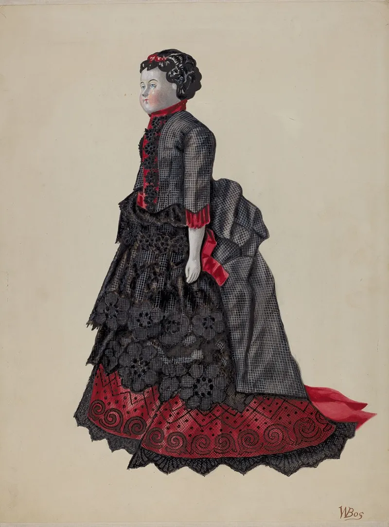 Doll Polly Wall Art by William Bos - High-Resolution Digital Print