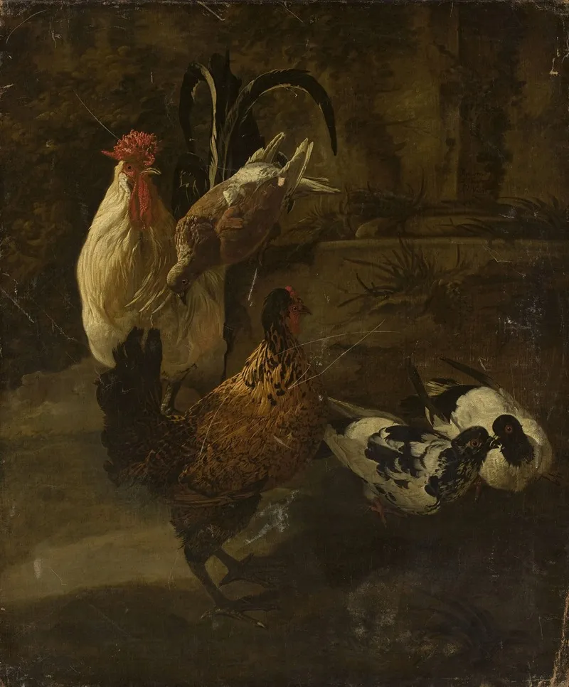 Domestic Fowls Wall Art by Jacomo Victors - High-Resolution Digital Print