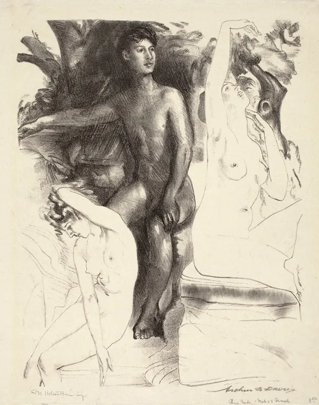 Dominion Wall Art by Arthur Bowen Davies - High-Resolution Digital Print
