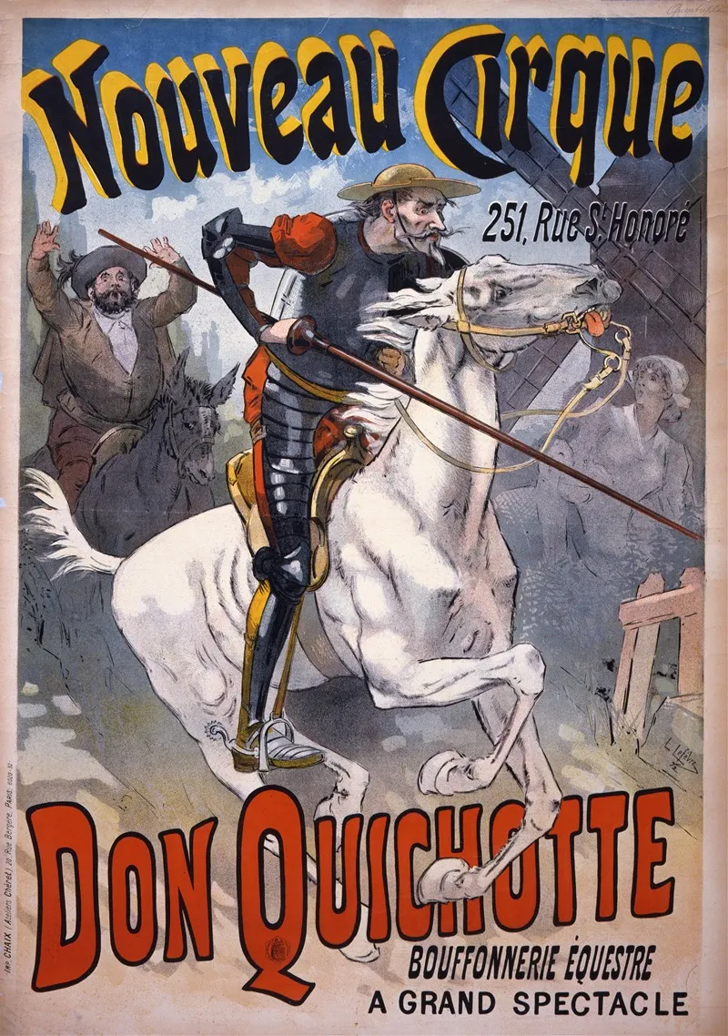 Don Quichotte Bouffonnerie Equestre Wall Art by Lucien Lefèvre - High-Resolution Digital Print