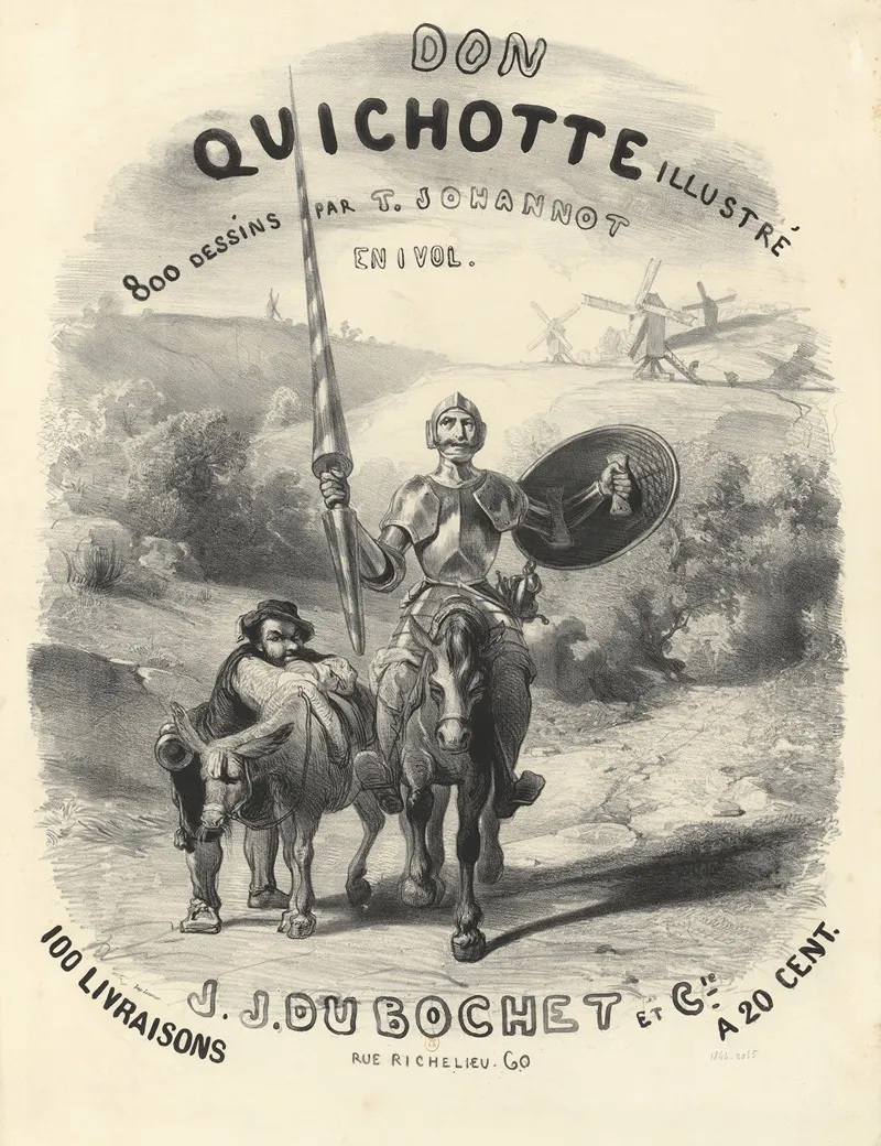 Don Quichotte Illustre 800 Dessins Par T Johannot En 1 Vol