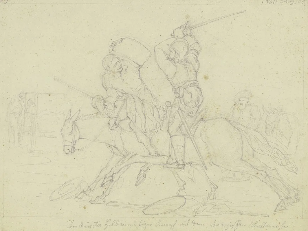 Don Quijotes Heldenmutiger Kampf Mit Dem Biskayischen Stallmeister