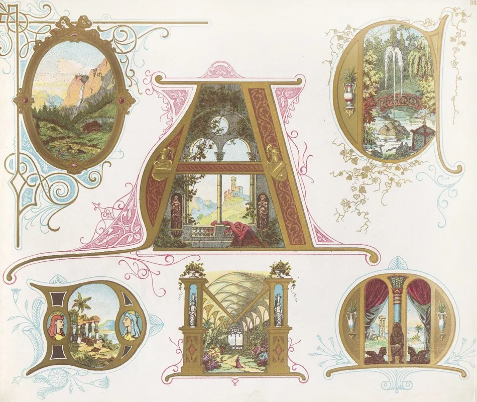 Dondorfs Alphabete Pl 24 Wall Art by Bernhard Dondorf - High-Resolution Digital Print