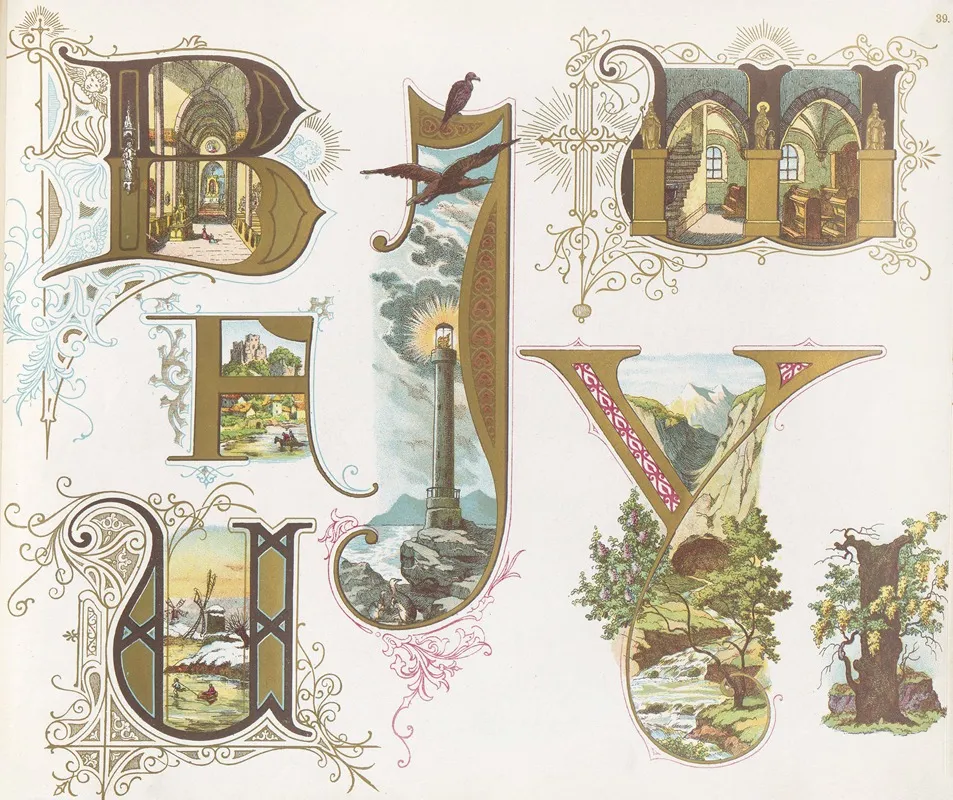 Dondorfs Alphabete Pl 25 Wall Art by Bernhard Dondorf - High-Resolution Digital Print