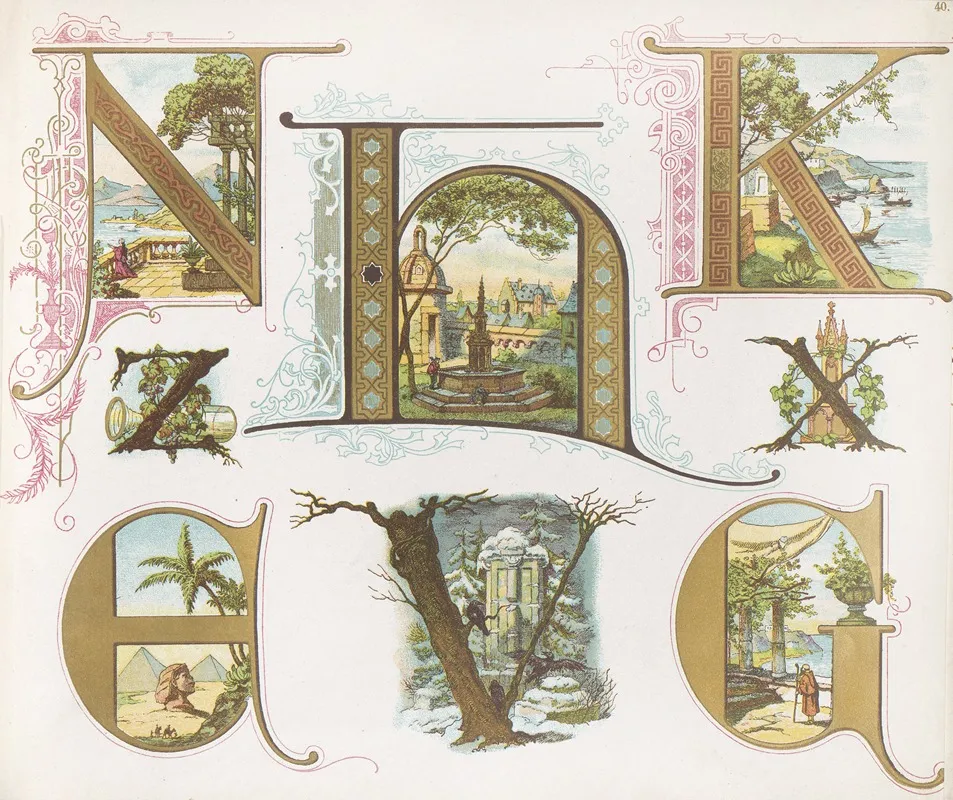 Dondorfs Alphabete Pl 26 Wall Art by Bernhard Dondorf - High-Resolution Digital Print