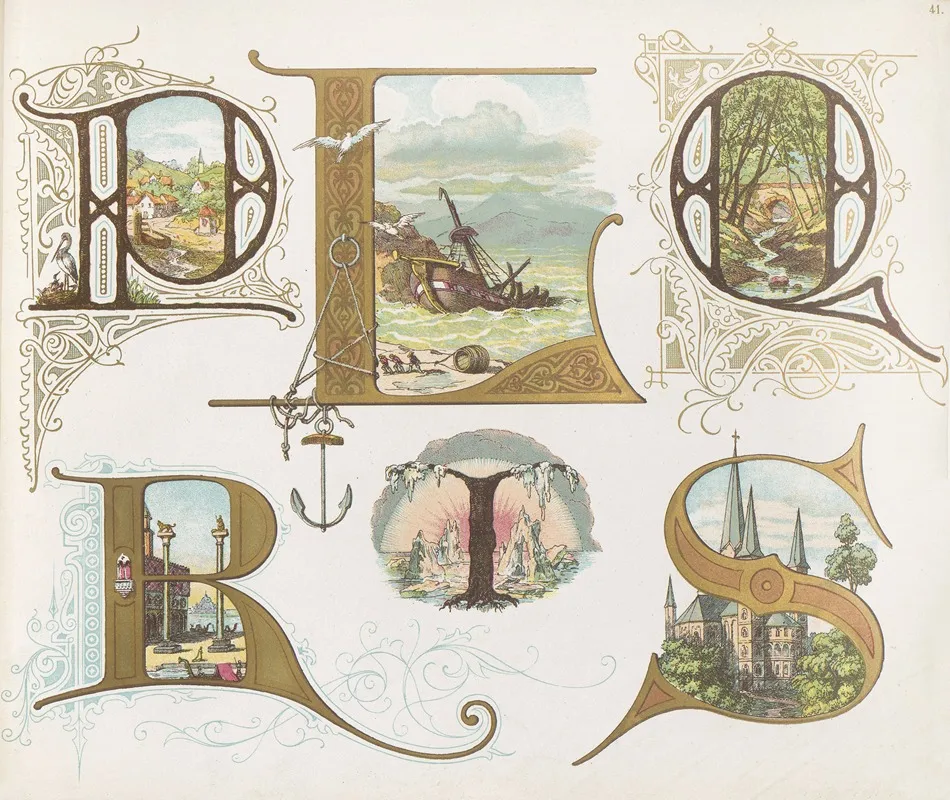 Dondorfs Alphabete Pl 27 Wall Art by Bernhard Dondorf - High-Resolution Digital Print