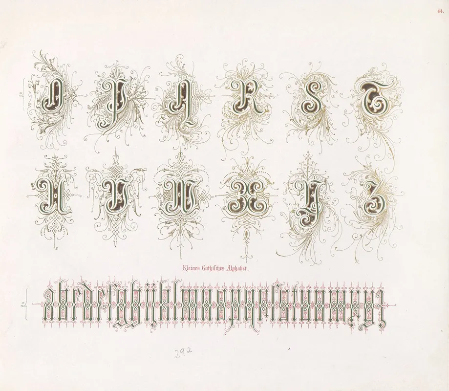 Dondorfs Alphabete Pl 30 Wall Art by Bernhard Dondorf - High-Resolution Digital Print