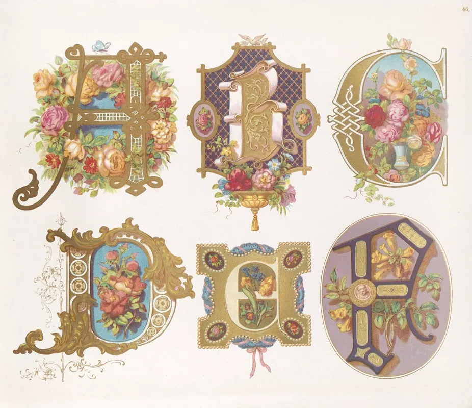Dondorfs Alphabete Pl 32 Wall Art by Bernhard Dondorf - High-Resolution Digital Print