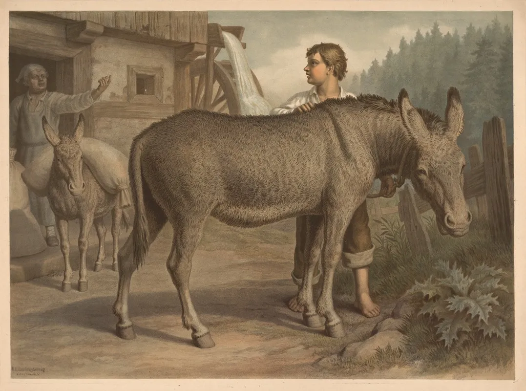 Donkey 8 Wall Art by Emil Schmidt - High-Resolution Digital Print