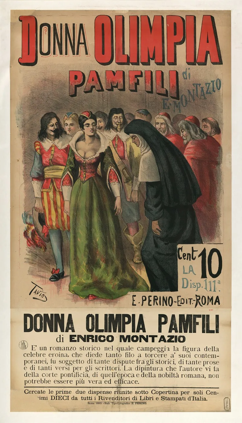 Donna Olimpia Pamfili Di E Enrico Montazzio Wall Art by Ottavio Rodella Tavio - High-Resolution Digital Print