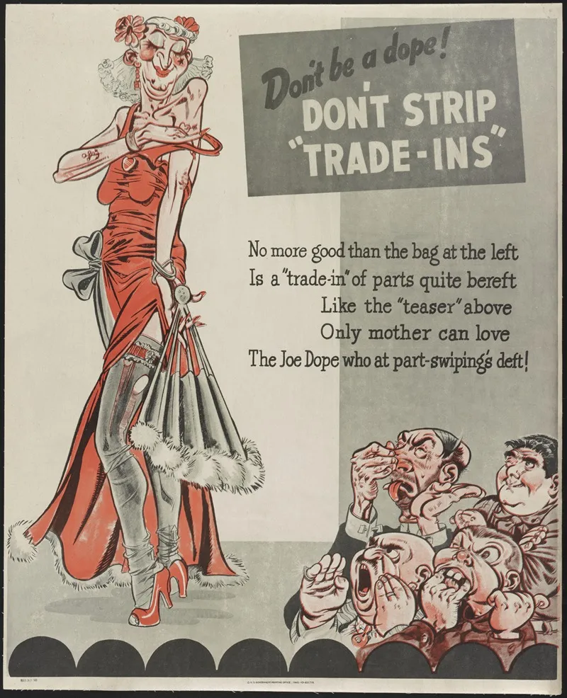 Dont Be A Dope Dont Strip Trade Ins Wall Art by Will Eisner - High-Resolution Digital Print