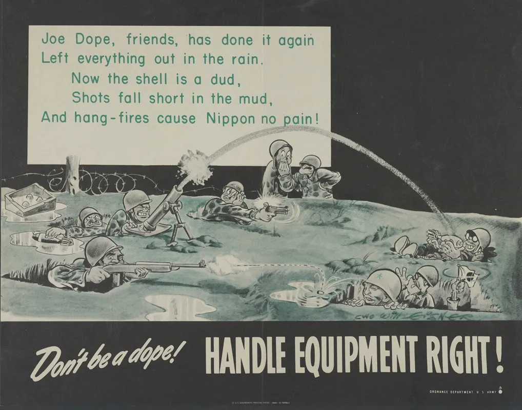 Dont Be A Dope Handle Equipment Right 2 Wall Art by Will Eisner - High-Resolution Digital Print