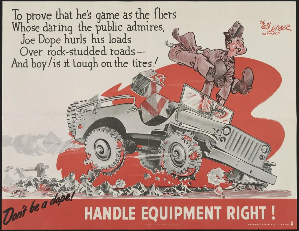 Dont Be A Dope Handle Equipment Right Wall Art by Will Eisner - High-Resolution Digital Print