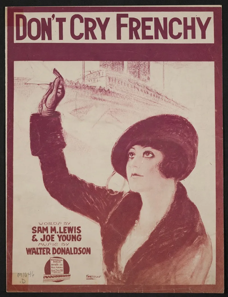 Dont Cry Frenchy Wall Art by Anonymous - High-Resolution Digital Print
