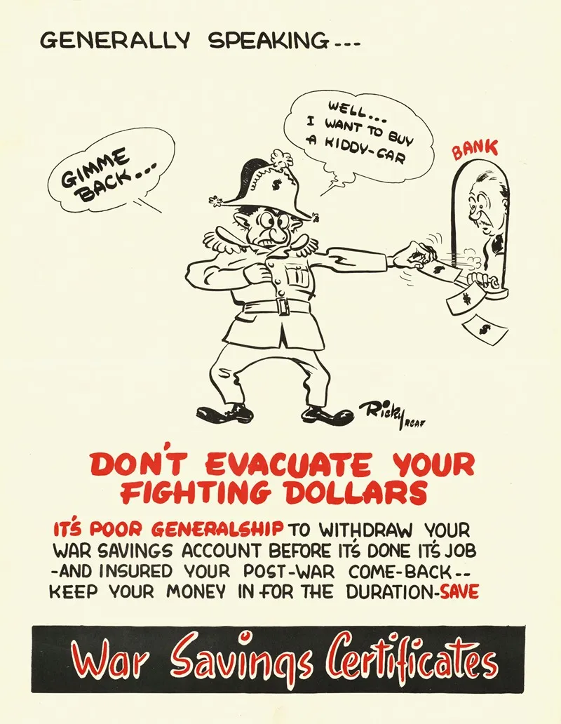 Dont Evacuate Your Fighting Dollars Wall Art by Ricky RCAF - High-Resolution Digital Print