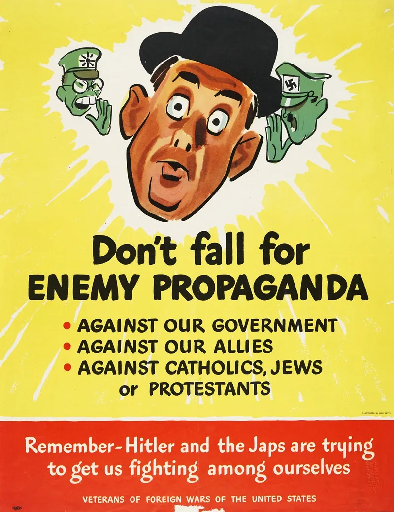 Dont Fall For Enemy Propaganda Wall Art by Jack Betts - High-Resolution Digital Print