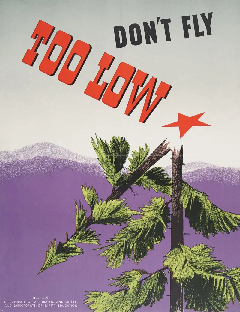 Dont Fly Too Low Wall Art by Anonymous - High-Resolution Digital Print