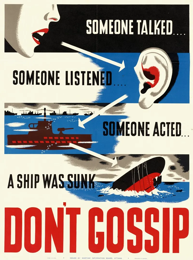 Dont Gossip Wall Art by Anonymous - High-Resolution Digital Print